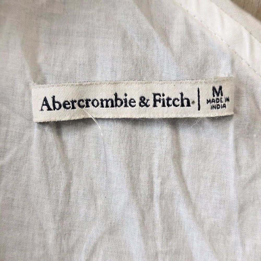 Abercrombie Fitch One Shoulder Cutout Maxi Dress Pockets NWOT M Black White - Picture 14 of 16
